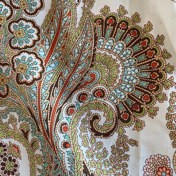 CAbi casual paisley comfort summer cruise wear vacation cotton blend skirt size8 - Picture 8 of 13